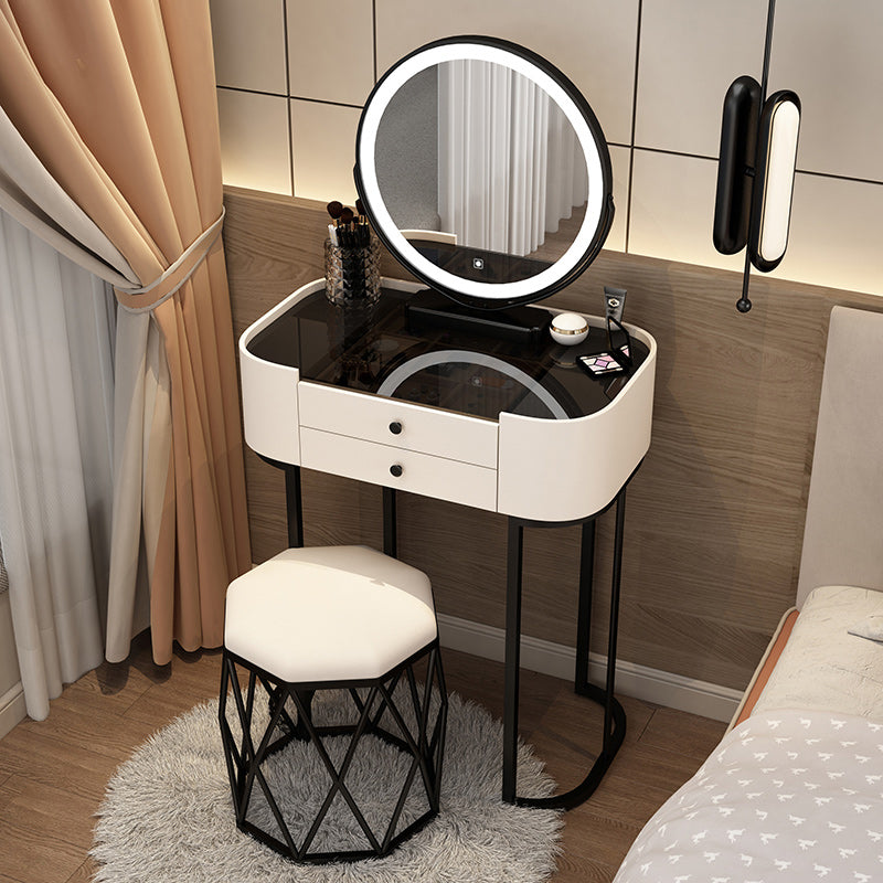 Lighted Mirror Makeup Counter Removeable Vanity Dressing Table