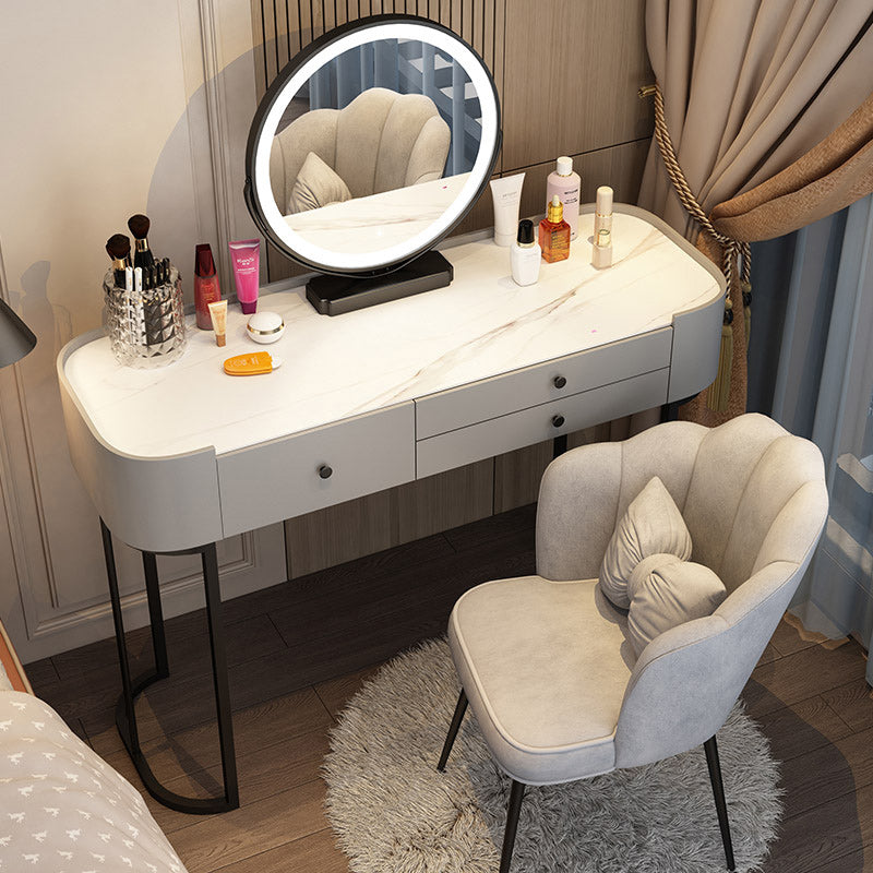 Lighted Mirror Makeup Counter Removeable Vanity Dressing Table