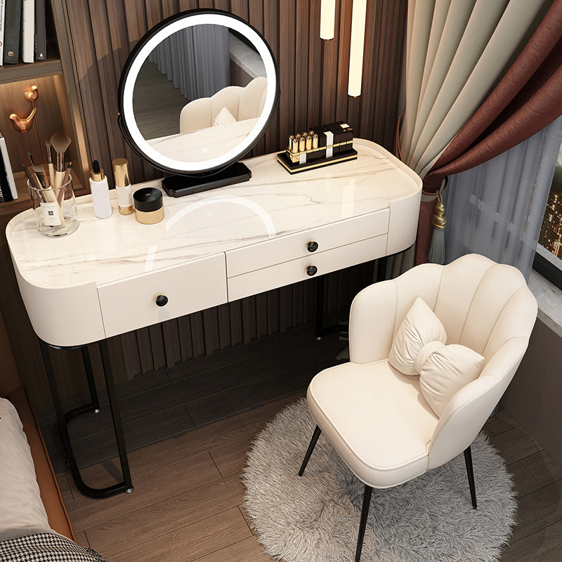 Lighted Mirror Makeup Counter Removeable Vanity Dressing Table