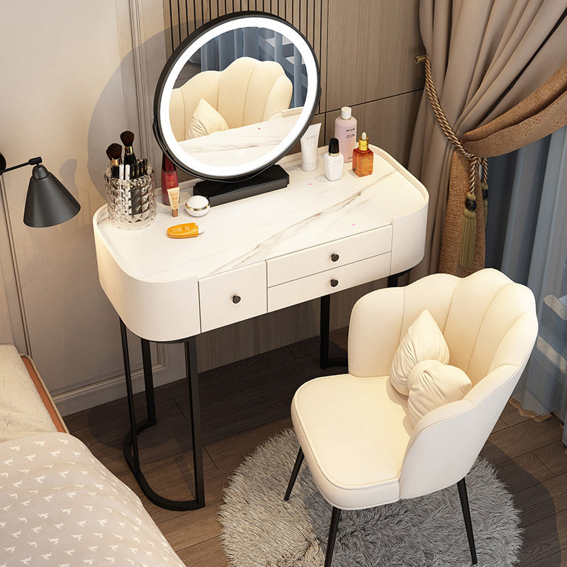 Lighted Mirror Makeup Counter Removeable Vanity Dressing Table