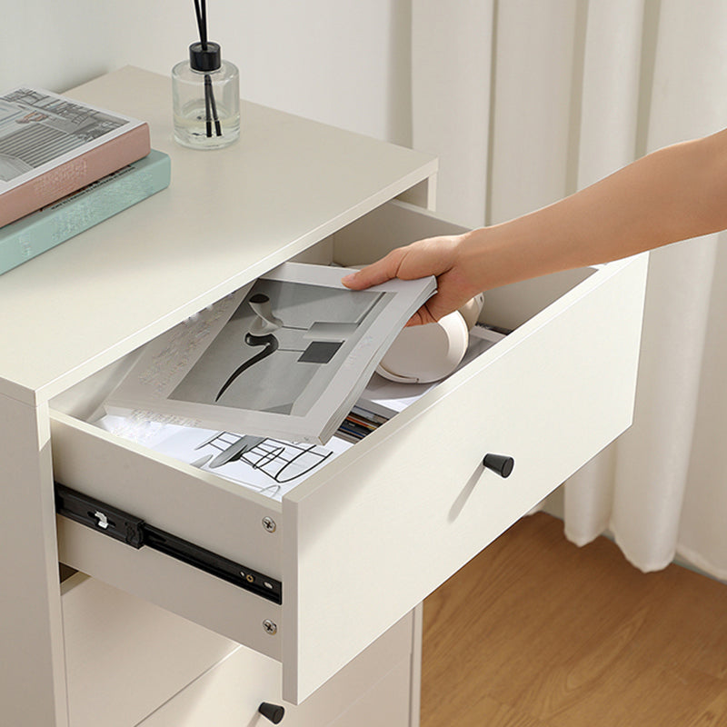 Simple Stain Resistant Storage Cabinet Wood Side Cabinet with Drawer