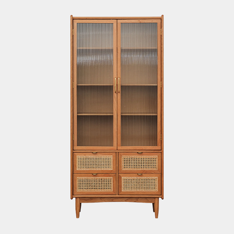 Simplicity Rectangle Storage Cabinet Solid Wood Accent Cabinet
