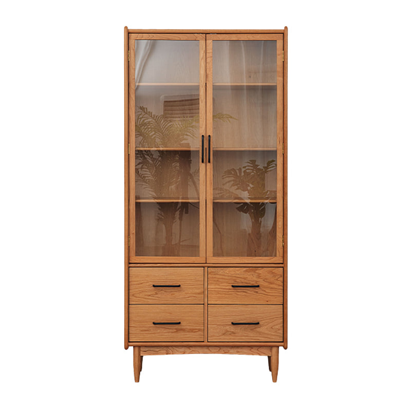 Simplicity Rectangle Storage Cabinet Solid Wood Accent Cabinet