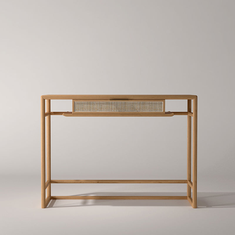 Rectangle Shape Contemporary Console Table Natural/Brown Ash Console Sofa Table