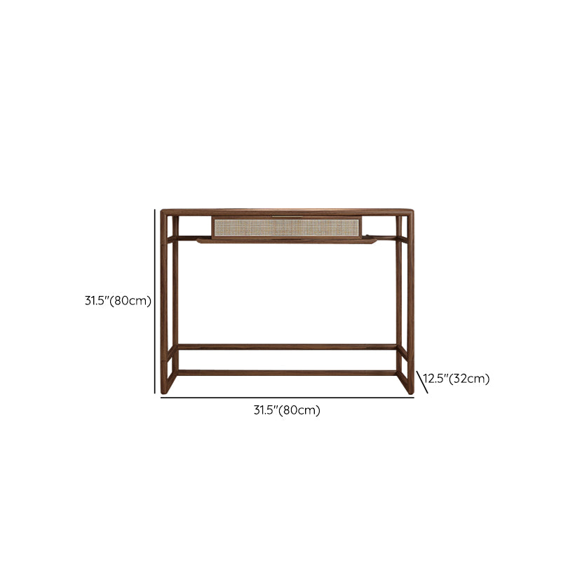 Rectangle Shape Contemporary Console Table Natural/Brown Ash Console Sofa Table