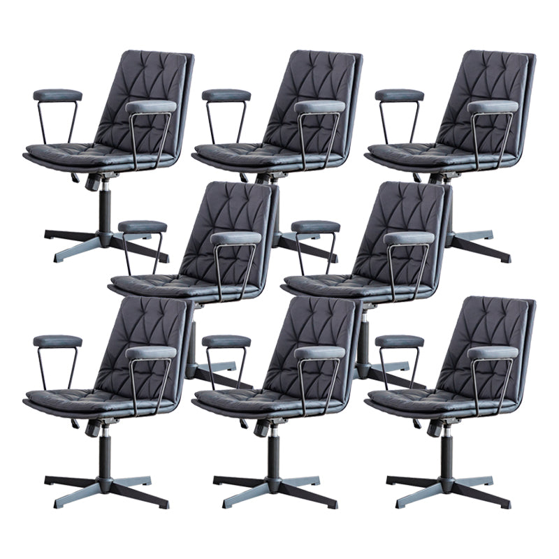 No Wheels Office Chair Contemporary Swivel Rolling Task Chair