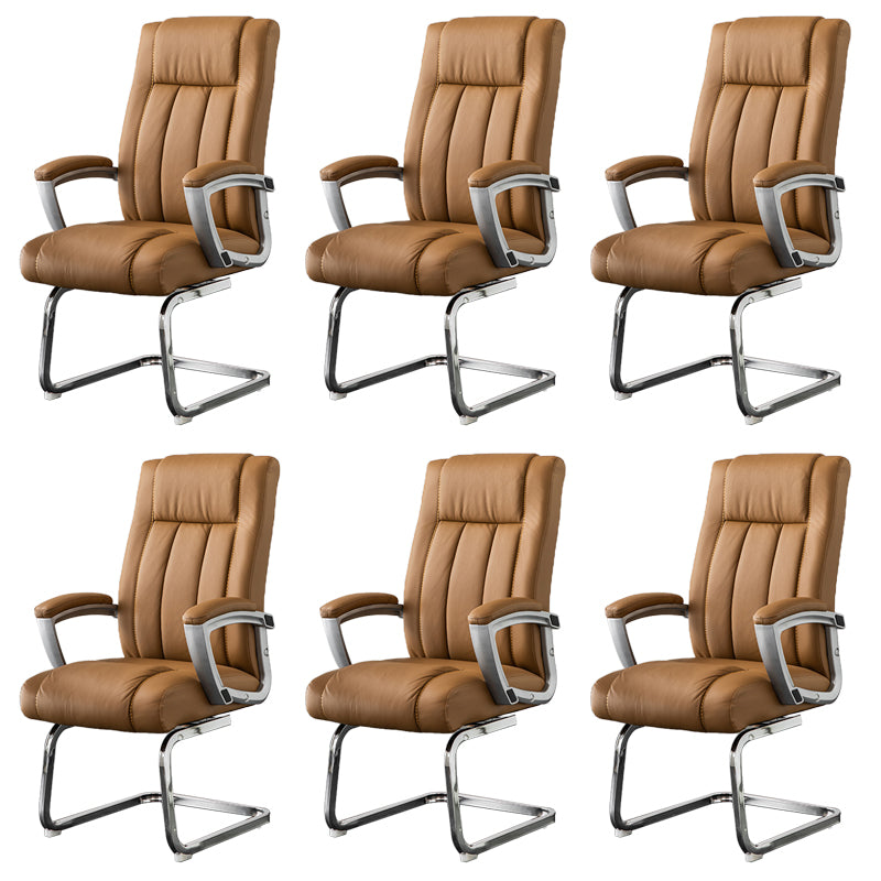 Modern Fixed Arms Office Chair No Wheels No Distressing Ergonomic Chair