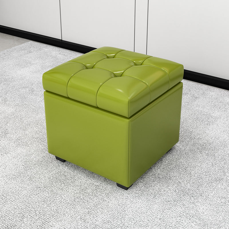 Contemporary Leather Storage Ottomans Square Storage Ottomans for Home