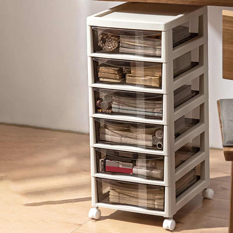 Modern Plastic File Cabinet Drawers Storage Filing Cabinet for Office