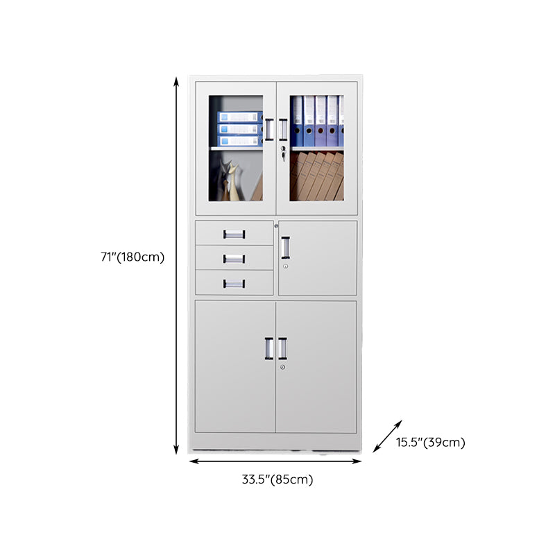 Glass Storage File Cabinet Contemporary Shelves Locking File Cabinet