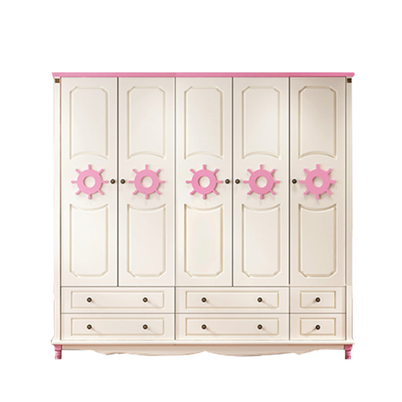 Rectangular Wardrobe Cabinet Nautical Style Home Wooden Wardrobe Closet