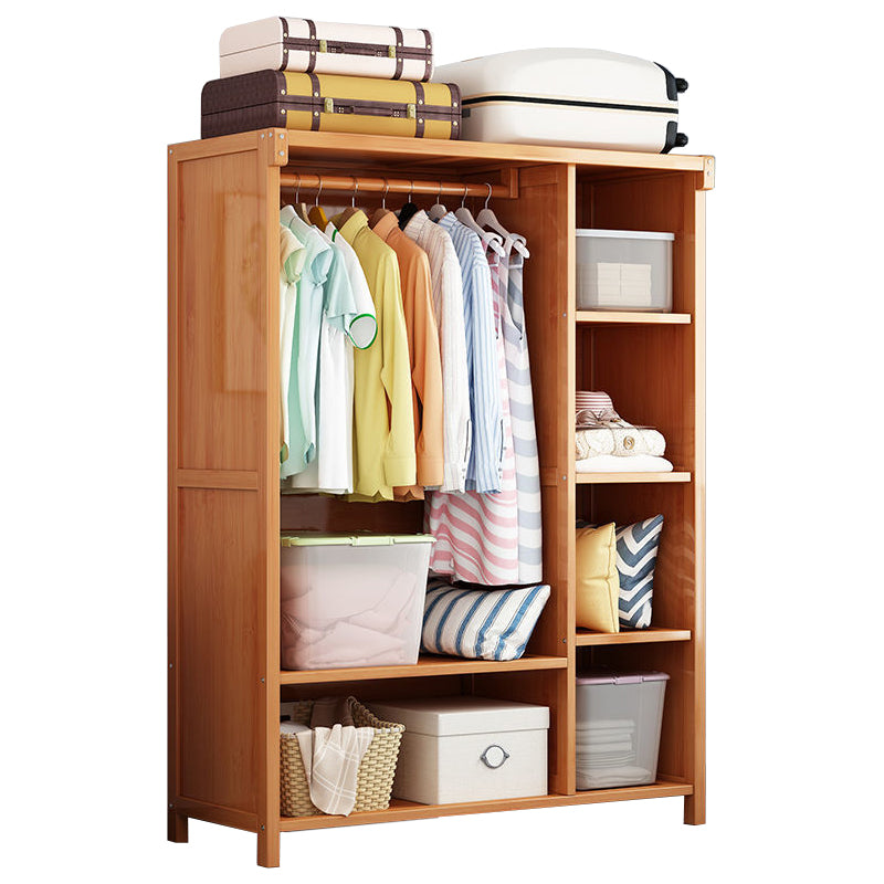 Rectangular Wardrobe Cabinet Modern Style Home Wooden Wardrobe Closet