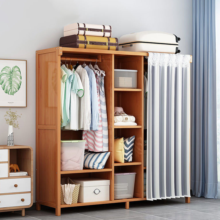 Rectangular Wardrobe Cabinet Modern Style Home Wooden Wardrobe Closet