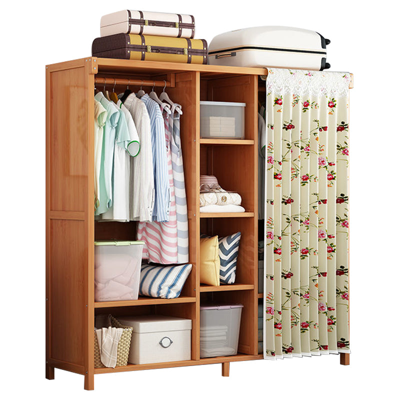 Rectangular Wardrobe Cabinet Modern Style Home Wooden Wardrobe Closet