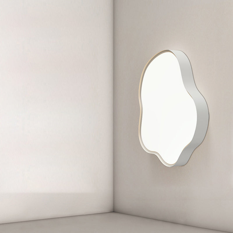 White Ceiling Light Fixture Nordic Metal LED Flush Mount for Bedroom