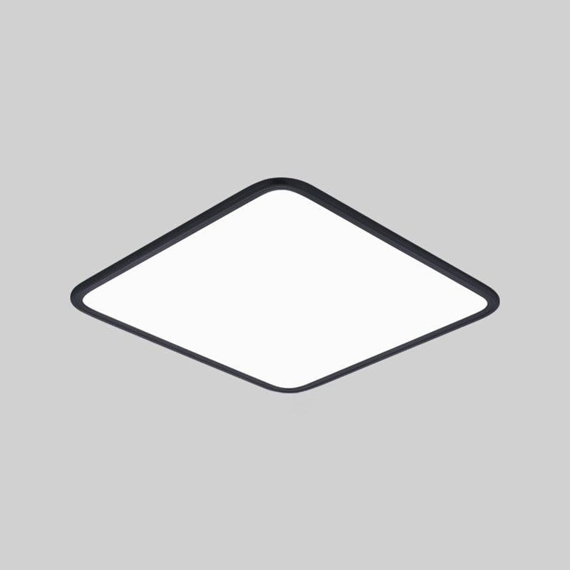 Slim Square Ceiling Light Fixture Simple Flush Mount for Bedroom