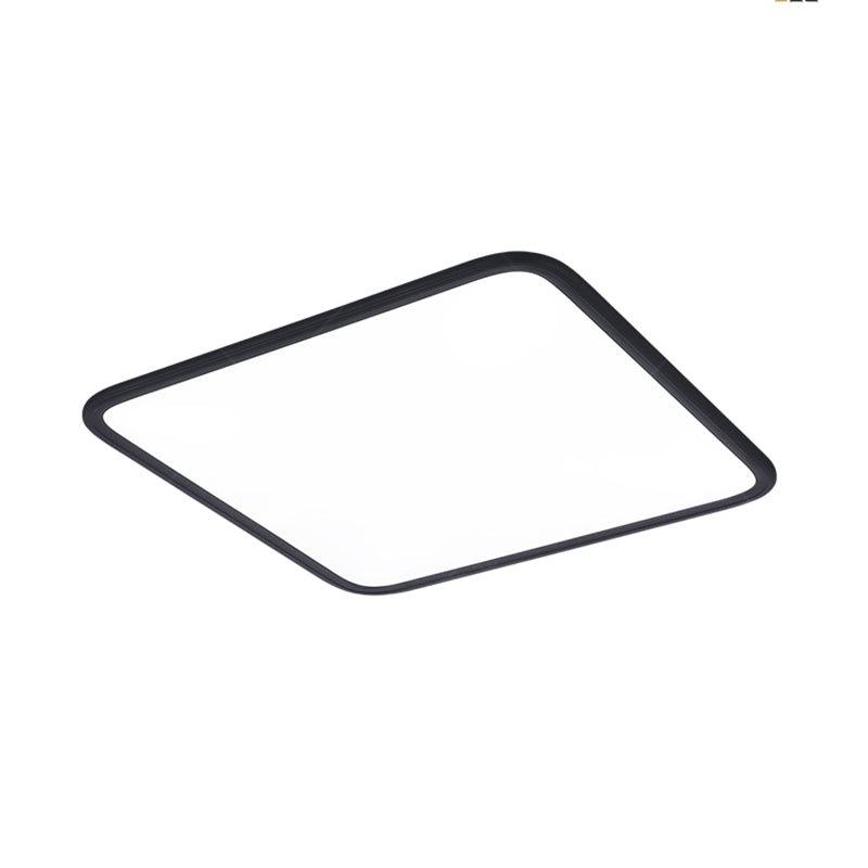 Slim Square Ceiling Light Fixture Simple Flush Mount for Bedroom