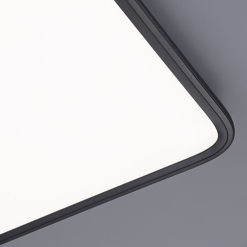 Slim Square Ceiling Light Fixture Simple Flush Mount for Bedroom