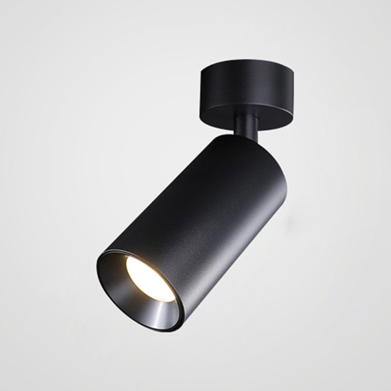 Cylinder Ceiling Light Fixture Contemporary LED Flush Mount for Living Room