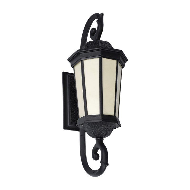 Metal Geometric Simple 1 Light Wall Mounted Light Fixture in Black