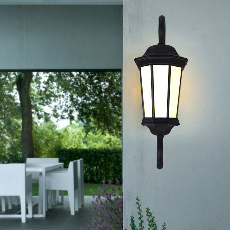 Metal Geometric Simple 1 Light Wall Mounted Light Fixture in Black