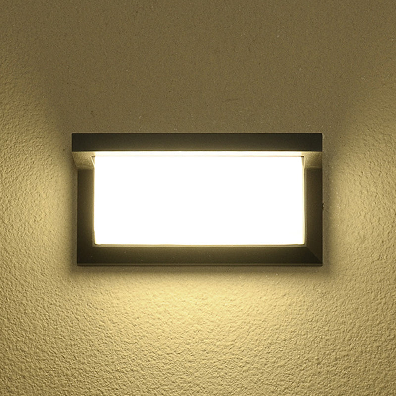 Waterproof Wall Mount Lamp Modern Style with Plastic Shade for Garden