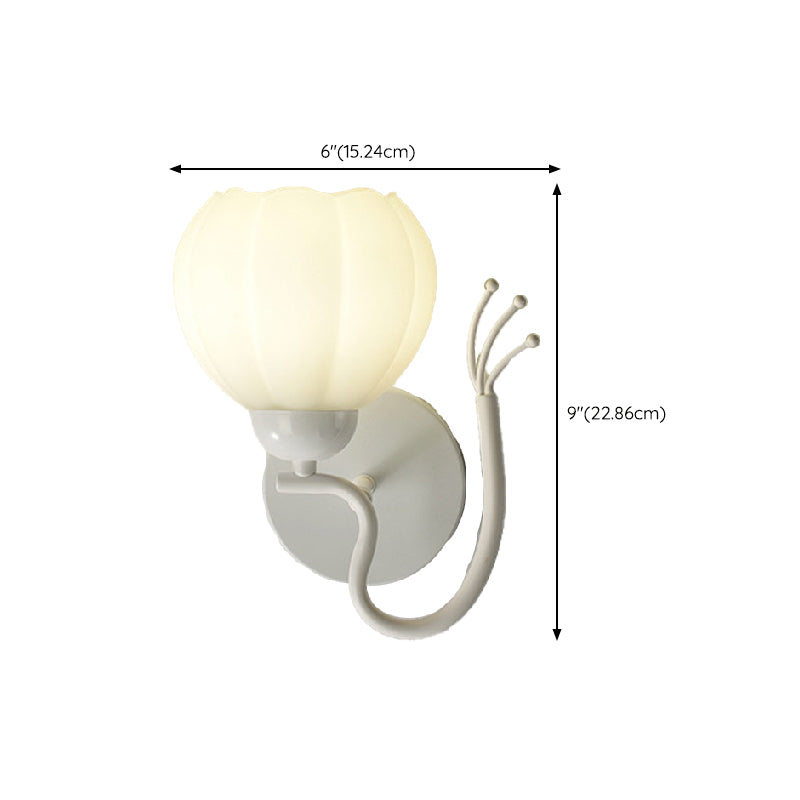 1/2-Light Modernism White Metallic Shaded LED Wall Mounted for Foyer