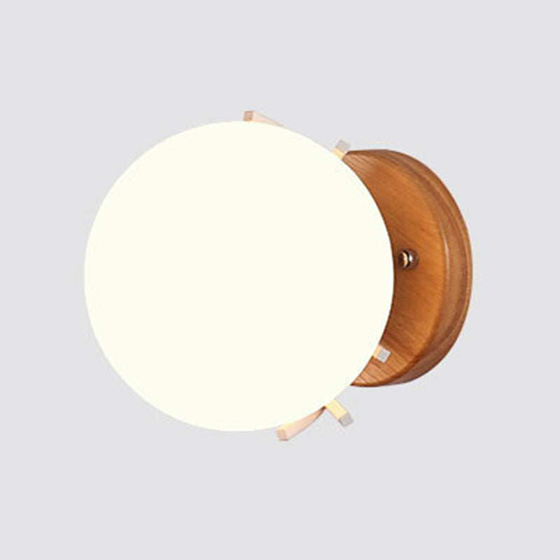 Single Modernism White/Black Glass Shaded Wall Mounted for Foyer