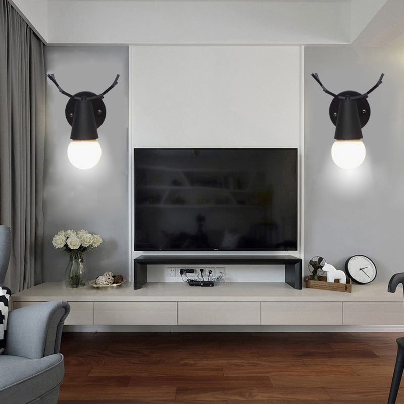 Single Golden Modernism Wooden Metal Wall Mounted Sconce for Bedroom