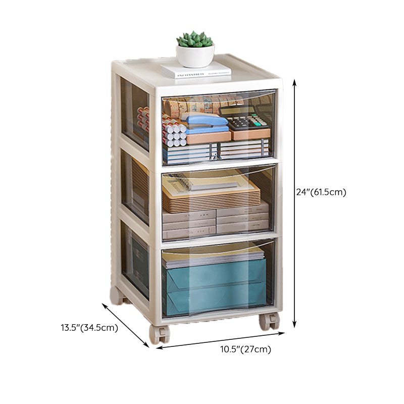 Modern Plastic File Cabinet Storage Drawers Filing Cabinet for Office