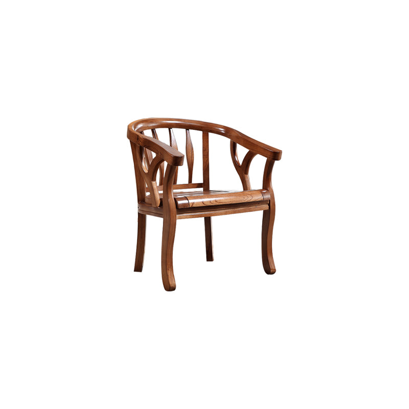 Traditional Style Dining Chair Solid Wood Arm Chair for Kitchen