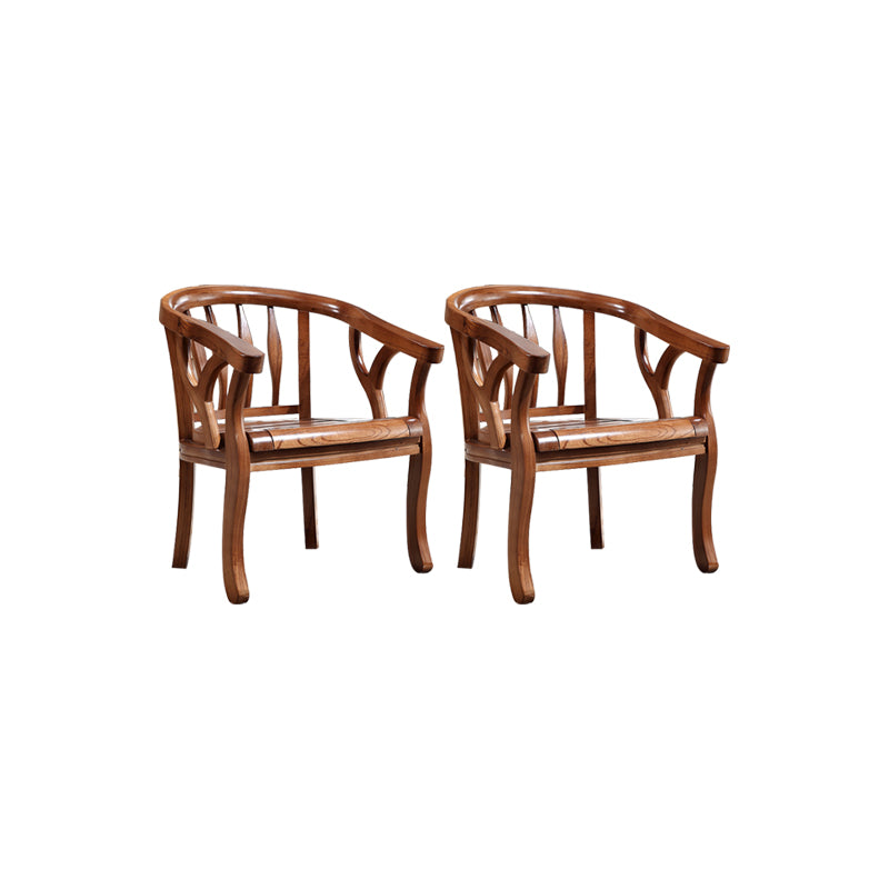 Traditional Style Dining Chair Solid Wood Arm Chair for Kitchen