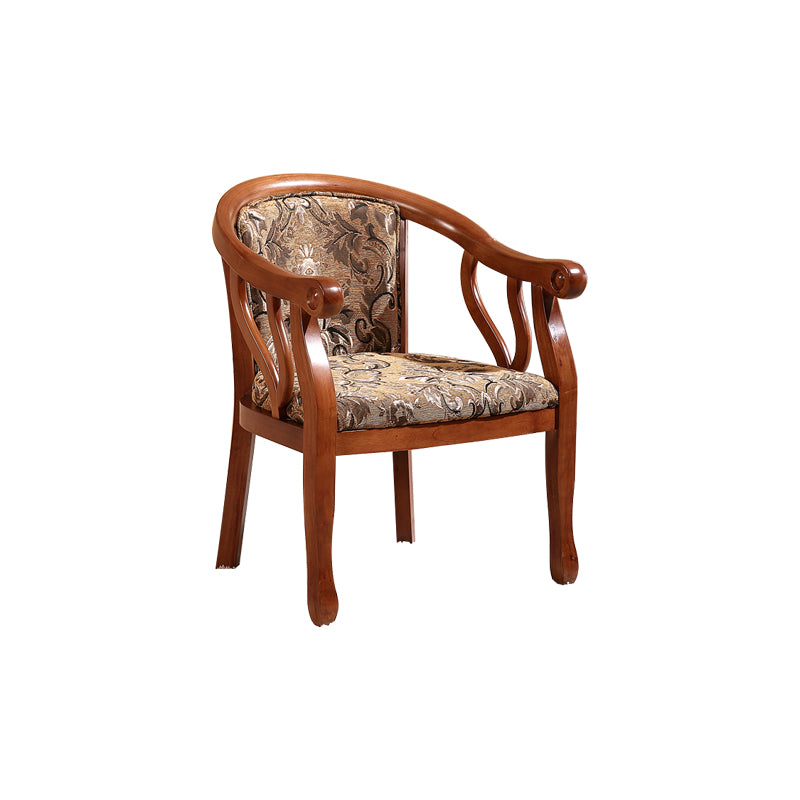 Traditional Style Dining Chair Solid Wood Arm Chair for Kitchen