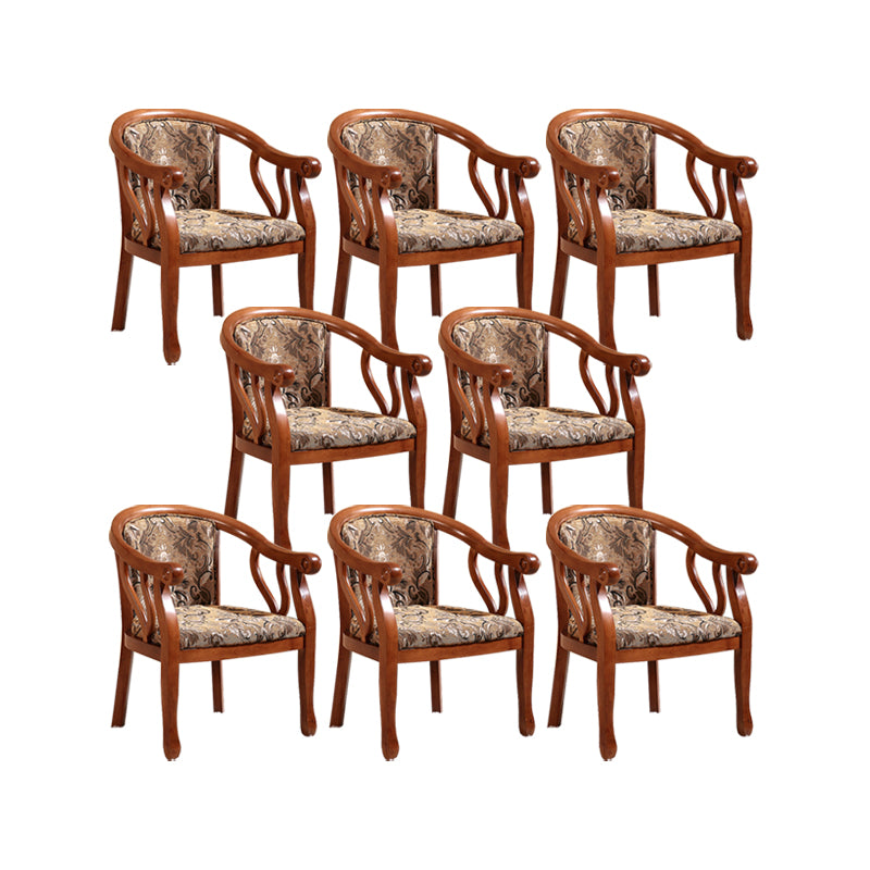 Traditional Style Dining Chair Solid Wood Arm Chair for Kitchen