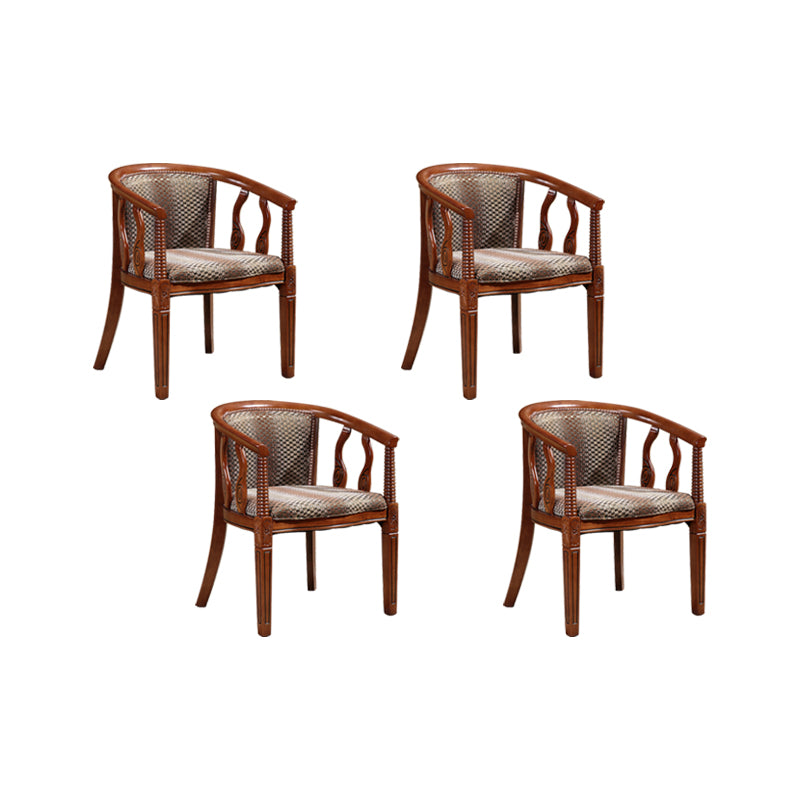 Traditional Style Dining Chair Solid Wood Arm Chair for Kitchen