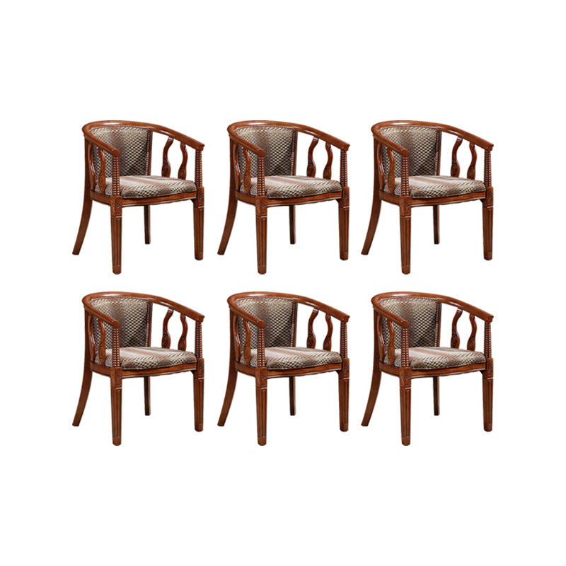 Traditional Style Dining Chair Solid Wood Arm Chair for Kitchen