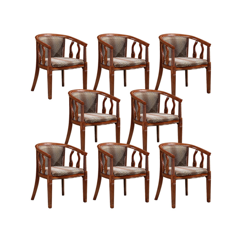 Traditional Style Dining Chair Solid Wood Arm Chair for Kitchen