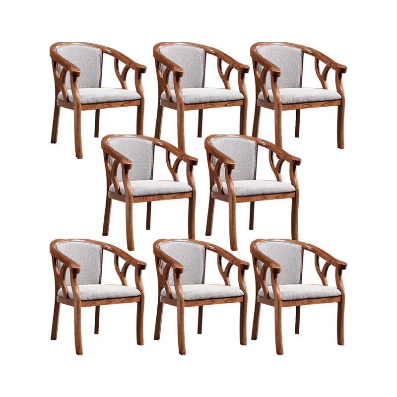 Traditional Style Dining Chair Solid Wood Arm Chair for Kitchen