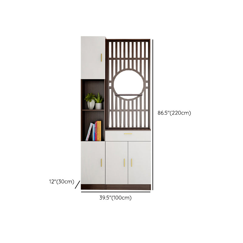 Contemporary Style Wooden 11.81" Wide Accent Cabinet with Door