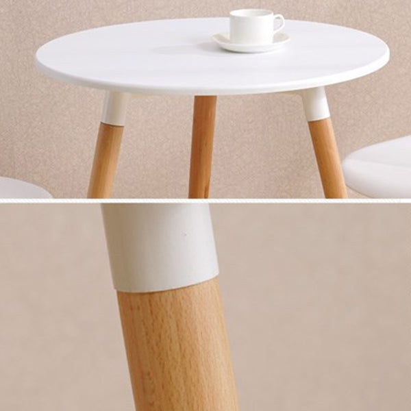 Wooden Dining Room Table for 2 Person with Natural Wood Legs