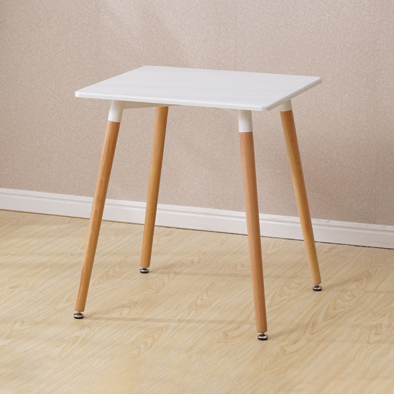 Wooden Dining Room Table for 2 Person with Natural Wood Legs