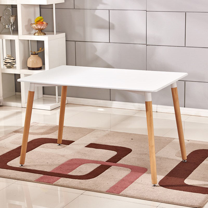 Wooden Dining Room Table for 2 Person with Natural Wood Legs