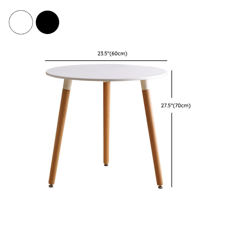 Wooden Dining Room Table for 2 Person with Natural Wood Legs
