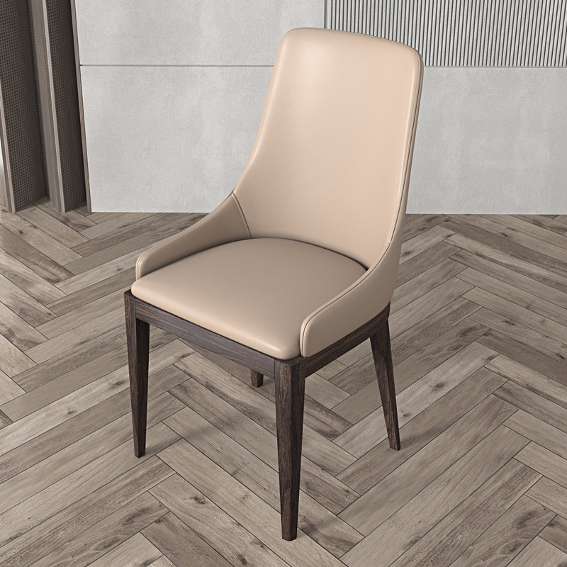 Dining Room Contemporary Faux Leather Upholstered Dining Arm Chair