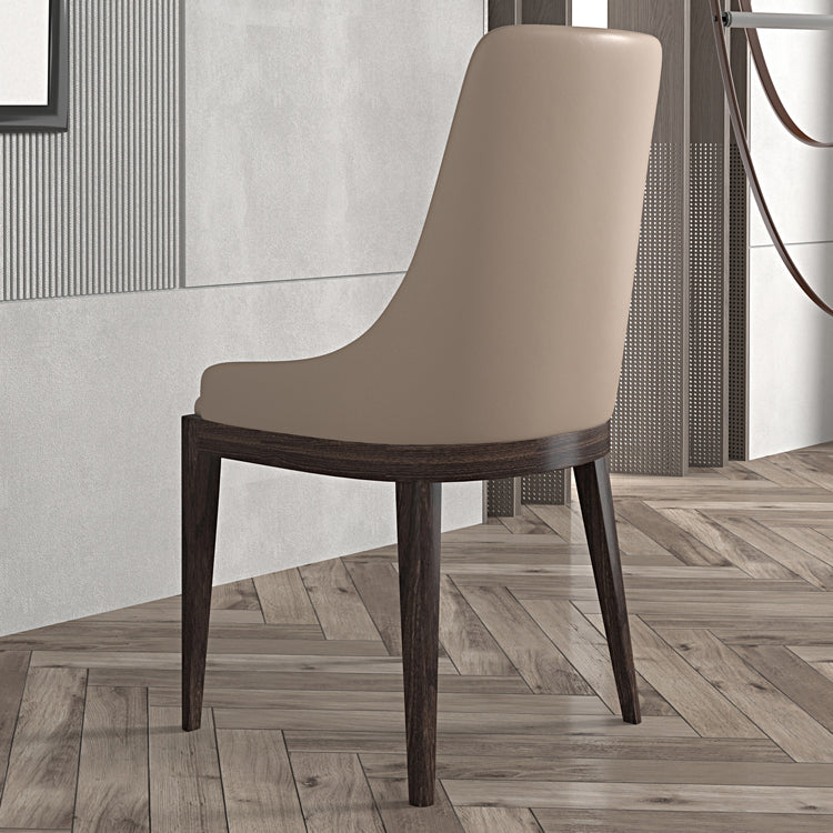 Dining Room Contemporary Faux Leather Upholstered Dining Arm Chair