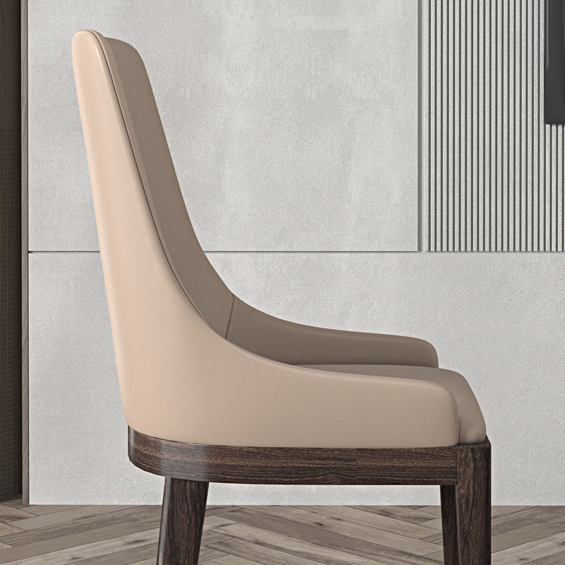 Dining Room Contemporary Faux Leather Upholstered Dining Arm Chair