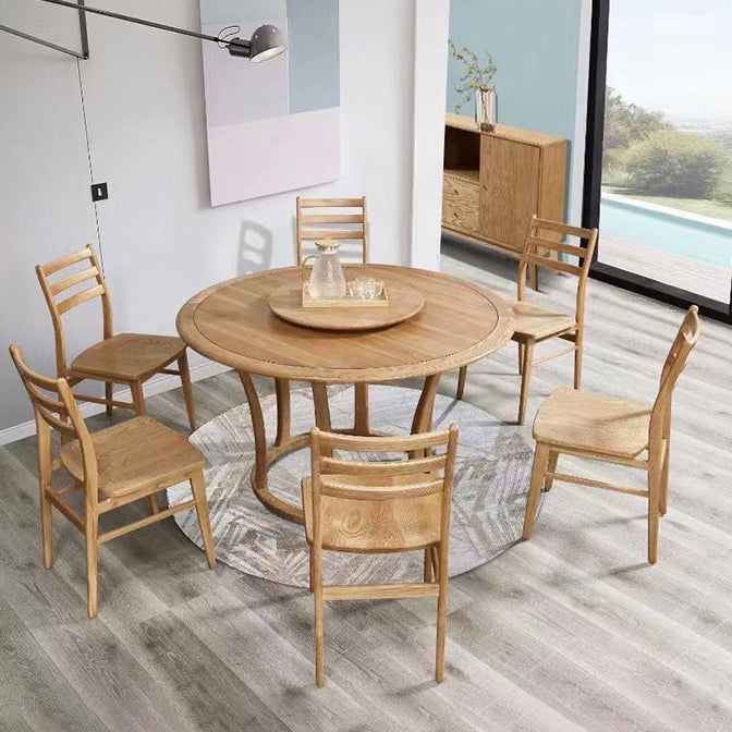 Dining Room Modern Solid Wood Ladder Back Armless Dining Chair