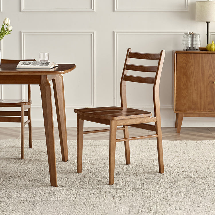 Dining Room Modern Solid Wood Ladder Back Armless Dining Chair