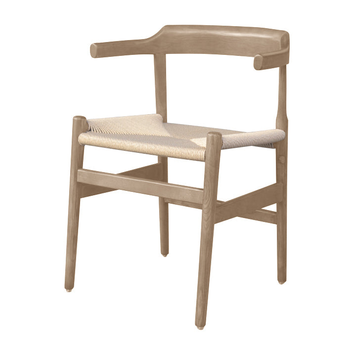 Contemporary Style Open Back Solid Wood Home Use Dining Side Chair