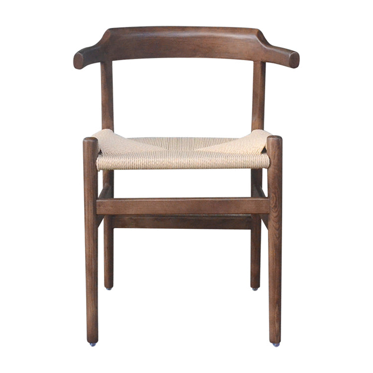 Contemporary Style Open Back Solid Wood Home Use Dining Side Chair